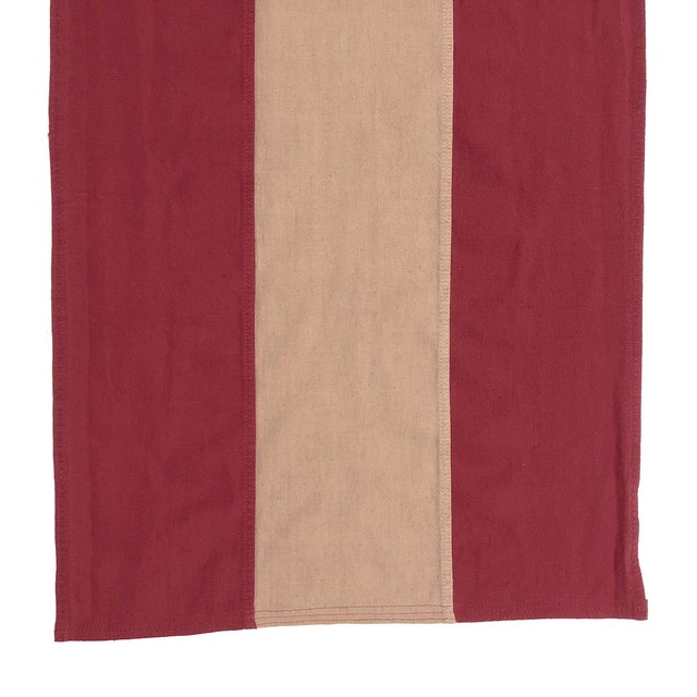 Stone Washed Linen American Pull Down Flag or Banner | Chairish