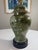 Green Vintage Japanese Fujita Kutani Celadon Ginger Jar Lamp Chrysanthemum For Sale - Image 8 of 12