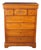 Vintage Lexington French Louis Philippe Style Cherry Finished Tallboy Dresser For Sale