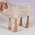 Wood Sheep Sculpture Stool by Peter Krafft Germany, 1960s For Sale - Image 7 of 9