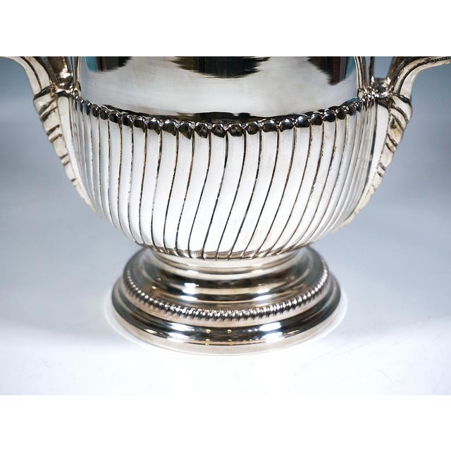 1970s Silver Champagne Wine Cooler from Messulam Milano, 1970s For Sale - Image 5 of 7