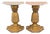 Pair of Carved Giltwood Pineapple Consoles With Marble Tops For Sale