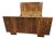 Art Deco Double Bed in Walnut Burl, 1940 For Sale