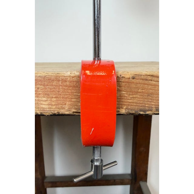 Vintage Red Table Lamp by Josef Hůrka for Lidokov, 1960s For Sale - Image 16 of 18