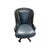 Late 20th Century Hancock and Moore Intricately Carved Blue Swivel Office Chair For Sale In Naples, FL - Image 6 of 8
