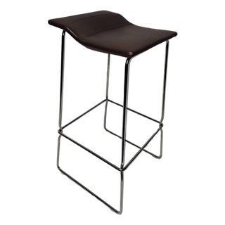 Coalesse Last Minute Bar Height Stool in Maroon For Sale