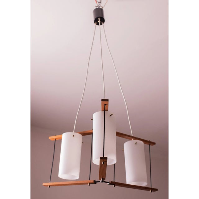 Italian Mid-Century Chandelier by Stilnovo, 1970s For Sale - Image 6 of 12