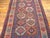 Tribal 1900s Multicolor Hexagonal Antique Caucasian Kazak Rug 4' X 9' Handknotted Wool Carpet For Sale - Image 3 of 5