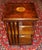 Wood 1960s English Edwardian Burl Wood Inlaid Revolving Bookcase For Sale - Image 7 of 11