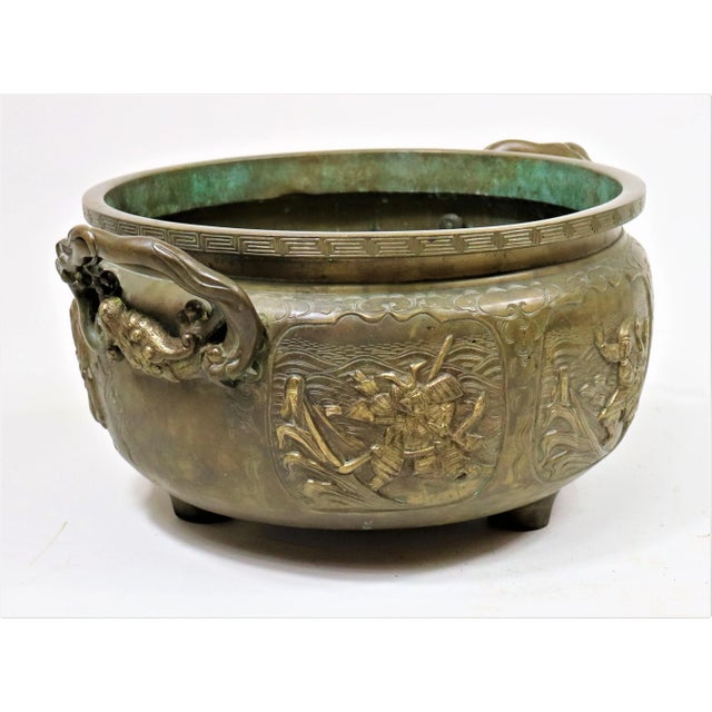 19th Century Japanese Bronze Jardinière For Sale - Image 4 of 11