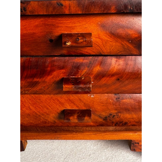 Vintage Mid Century Japanese Minimalism Thuya Burl Wood Box Styled After George Nakashima For Sale - Image 9 of 11
