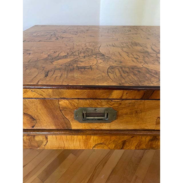 Early 20th Century Vintage Olive Wood Italian Desk For Sale - Image 9 of 12