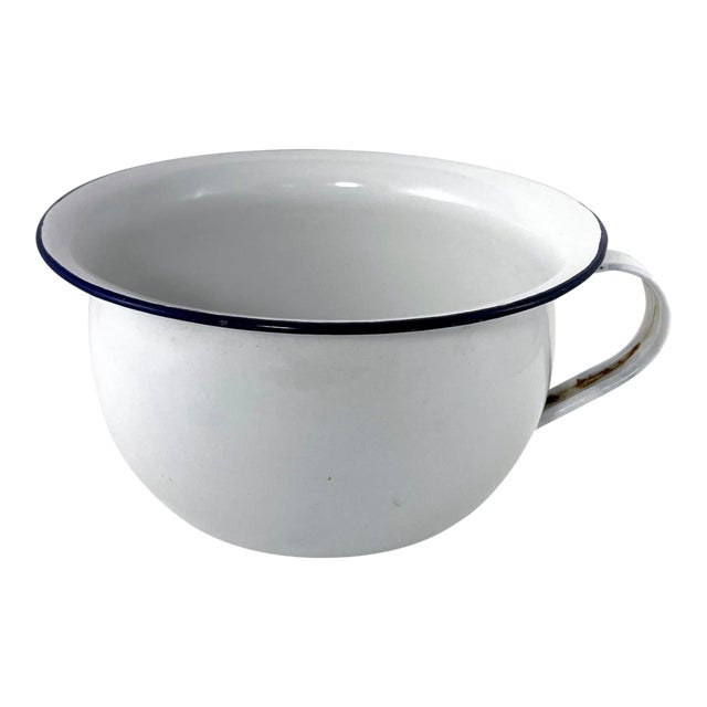 Italian Enamel Cachepot For Sale