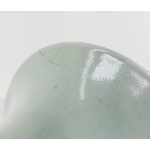 Antique Chinese Pale Celadon and Blue Yen Yen Vase For Sale - Image 12 of 13