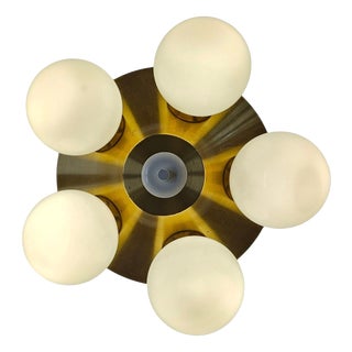 Mid-Century Space Age Sputnik Flush Mount, 1970s For Sale