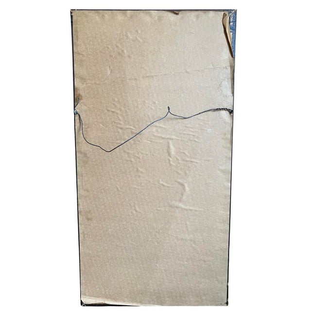 Wood Mid 20th Century Mid Century Modern Vintage Wood Framed Brass Rubbing Depicting a Medieval Lady in Prayer For Sale - Image 7 of 10