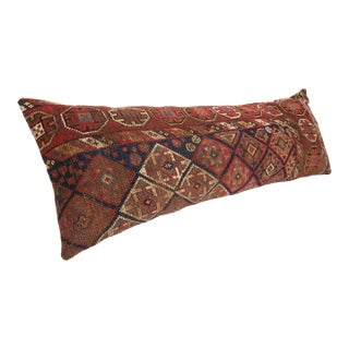 Antique Ethnic Handmade Decorative Throw Pillow – Sofa & Couch Accent Cushion Case -16'' X 45'' For Sale