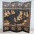 Each panel is 20”w elegant vintage Chinese four-panel folding screen featuring richly detailed hand-carved and painted...