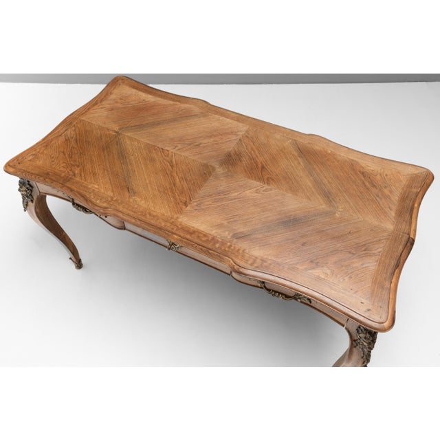 Mid 19th Century Antique Flat Desk, 1860 For Sale - Image 5 of 12