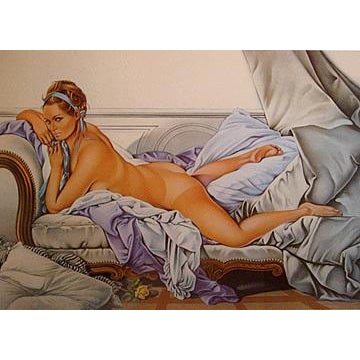 Pop Art Mel Ramos Touche Le Boucher, 1974 Rare Print For Sale - Image 3 of 6