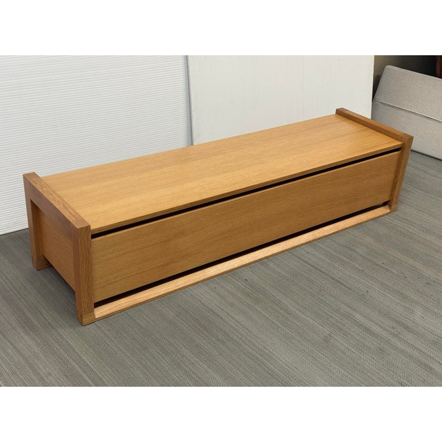 2020s Sean Yoo for Design Within Reach Matera Storage Bench + Cushion, Large For Sale - Image 5 of 12