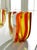 Astonishing drinking set in colored Murano canes made by Angelo Ballarin for Ribes Studio.Scaramacaii glasses are made of...