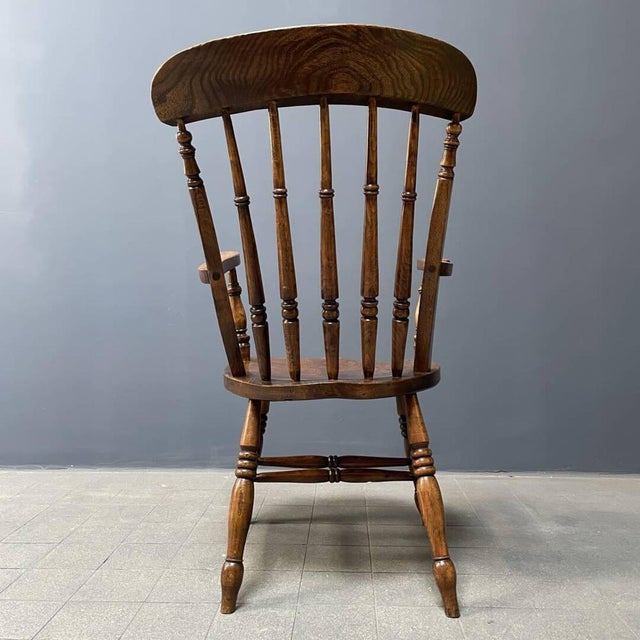 Antique English Elm Windsor Chair For Sale - Image 13 of 18