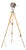 Electric Patt 123 Theater Spotlight Floor Lamp on Wooden Berlebach Tripod from Strand, 1950s For Sale
