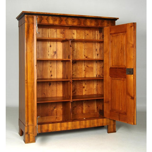 Wood 19th Century German Biedermeier Wardrobe, 1820 For Sale - Image 7 of 13