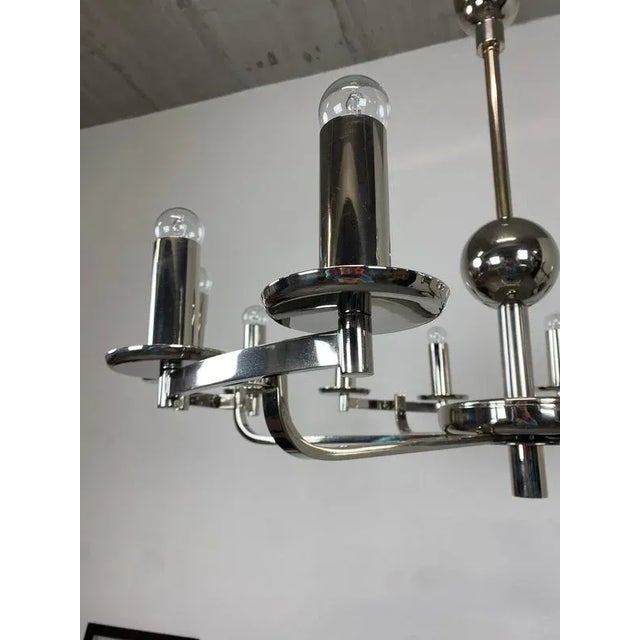 Large Bauhaus Chandelier and Wall Lamps, 1940s, Set of 3 For Sale - Image 6 of 15