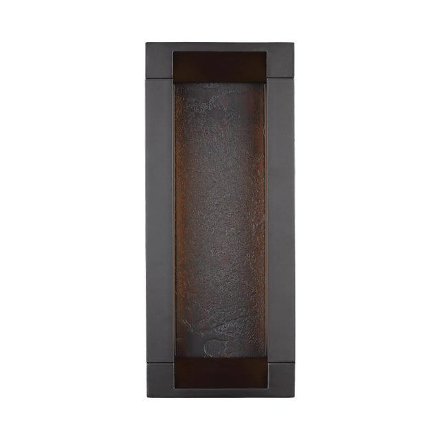 The Sean Lavin Mattix one light outdoor wall fixture in oil rubbed bronze creates a warm and inviting welcome presentation...