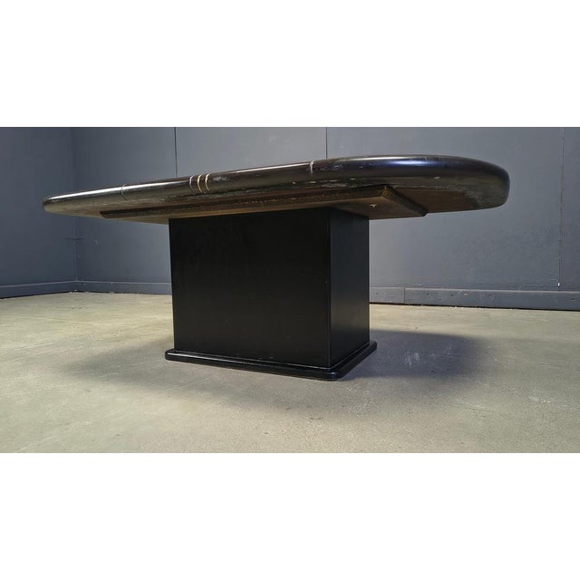Black Coffee Table attributed to Paul Kingma, 1980s For Sale - Image 8 of 14