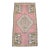 Muted Pastel Decorative Hand Knotted Small Rug For Sale