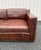 Restoration Hardware Restoration Hardware Leather Collins Loveseat Sofa For Sale - Image 4 of 12