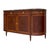 French French Louis XVI Style Flame Mahogany Enfilade With Sainte-Anne Marble, Circa 1900 For Sale - Image 3 of 9