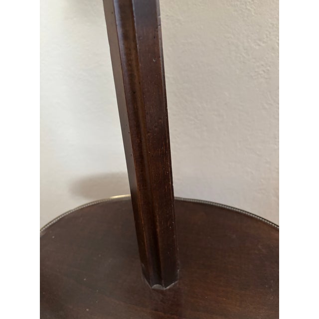 1990s Neoclassical Frederick Cooper Candlestick Lamp Table For Sale - Image 10 of 12