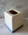 Farmhouse Vintage Ivory and Blue Ceramic Tissue Box Cover For Sale - Image 3 of 8