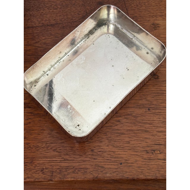 Metal Vintage Mappin & Webb English “Silverplate 'Wellington' Vanity Catchall Tray" For Sale - Image 7 of 7