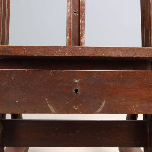 Large Painters Easel Walnut Painted Beech Italy Xx Century For Sale - Image 9 of 15