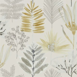Harlequin Yasuni Wallpaper in Ochre/Linen For Sale