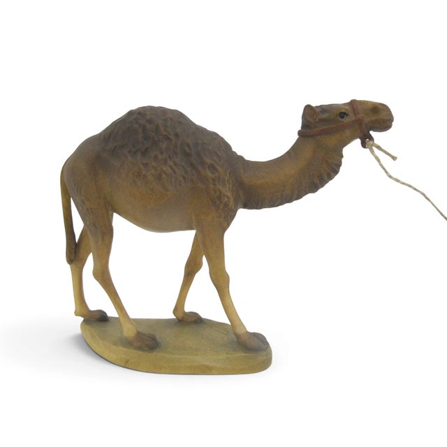 Anri Italy Karl Kuolt hand carved and meticulously hand painted, nativity figurines Camel with Guide. I believe these are...