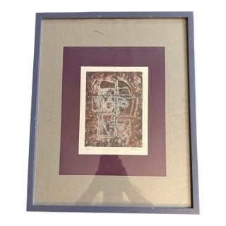 Vintage 1992 Huidie Signed Very Limited Lithograph Numbered 3/4 For Sale