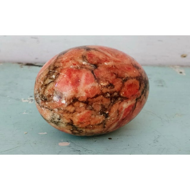 Stunning life-size egg, a true celebration of springtime! This one-of-a-kind piece boasts a vintage mottled design that...