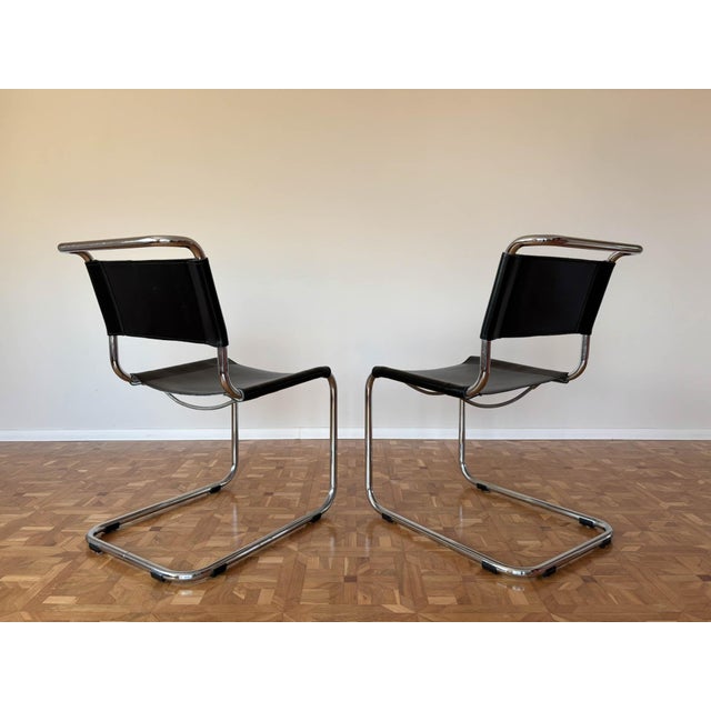 S33 Chairs by Mart Stam for Thonet, 1980s, Set of 2 For Sale - Image 9 of 18