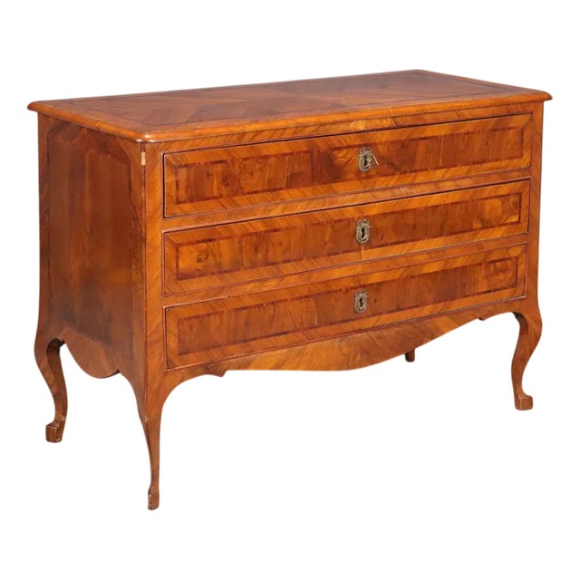 Neoclassical Three-Drawer Chest of Drawers For Sale