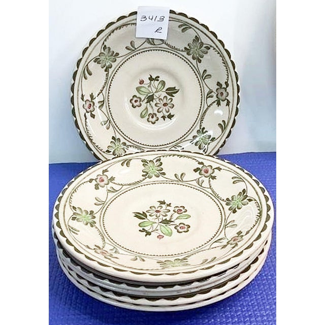 Elegant set of French Country style dinner and salad or dessert plates by Johnson Brothers of Staffordshire England....
