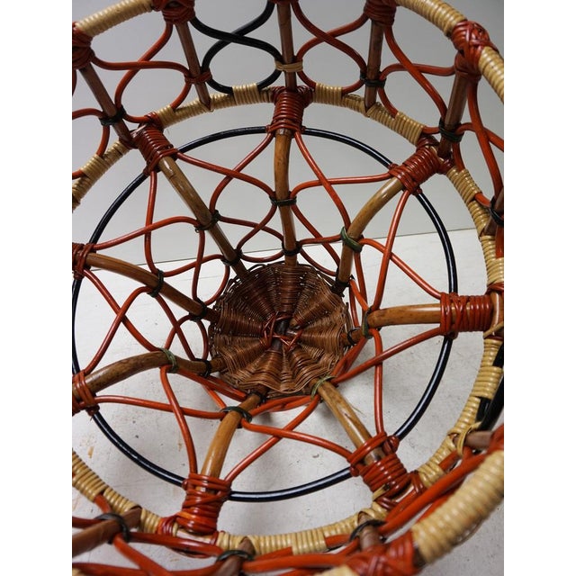 Art Nouveau Rattan Wicker Floor Lamp, 1890s For Sale - Image 18 of 18