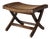 Mid-Century Danish Modern Hans Wegner Style Wood Rope Cord Folding Stool Ottoman For Sale