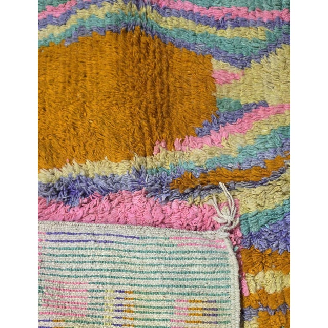 Colorful Morocan Boujad Wool Rug - 10 X 5.8 Ft For Sale In Cleveland - Image 6 of 6