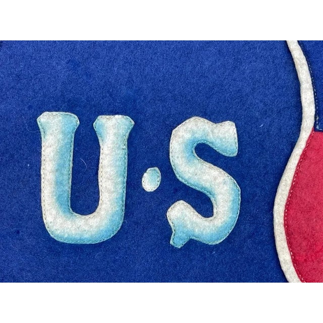 Textile 1940s Large Felt Army Banner Commemorating Us Army Infantry 316 For Sale - Image 7 of 8